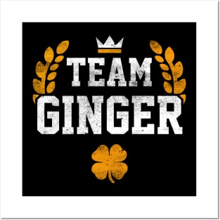 Team Ginger Irish Funny St Patricks Day Posters and Art